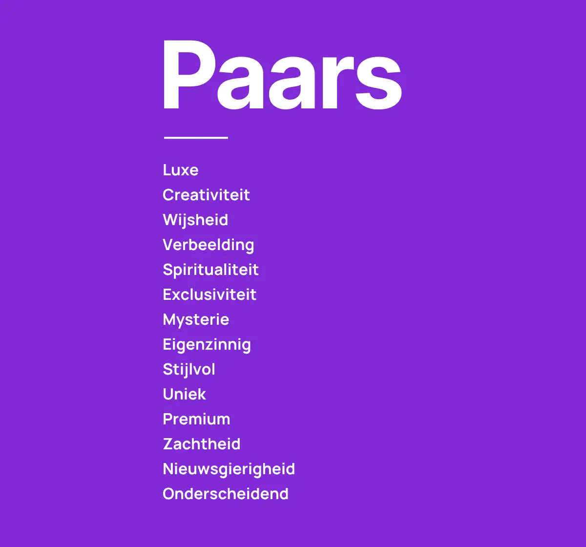 betekenis kleur paars in marketing Visuele weergave van de betekenis van de kleur paars in marketing, met kernwoorden zoals luxe, creativiteit en verbeelding.
